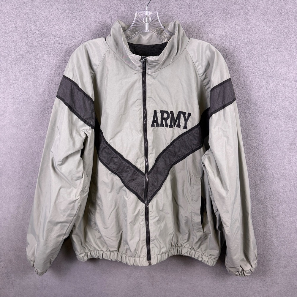Army IPFU Gray / Black Jacket Windbreaker Size S Reg - Mens / Unisex